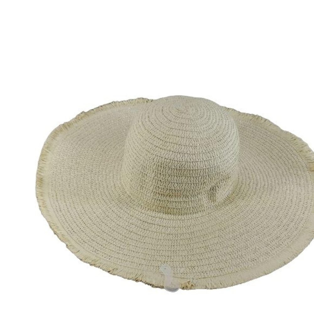Ladies Summer Floppy foldable Brim Straw Sun hat